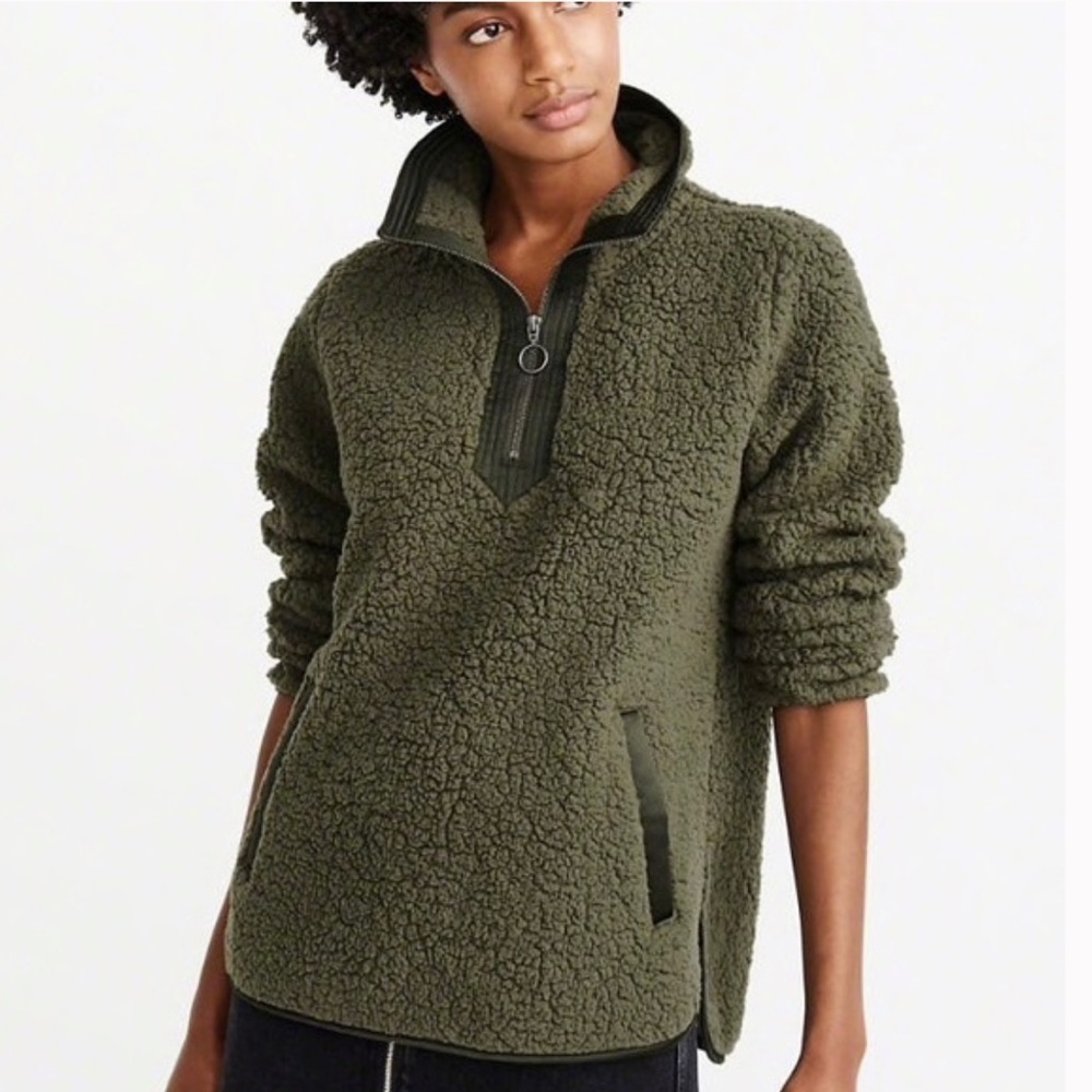 Abercrombie Sherpa 1/4 zip - new